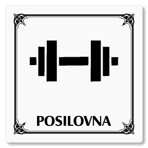 Posilovna, 100x100mm, bílá, Nebraska